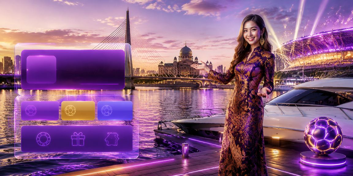 Pemandangan kasino dalam talian gaya batik dari Putrajaya Malaysia